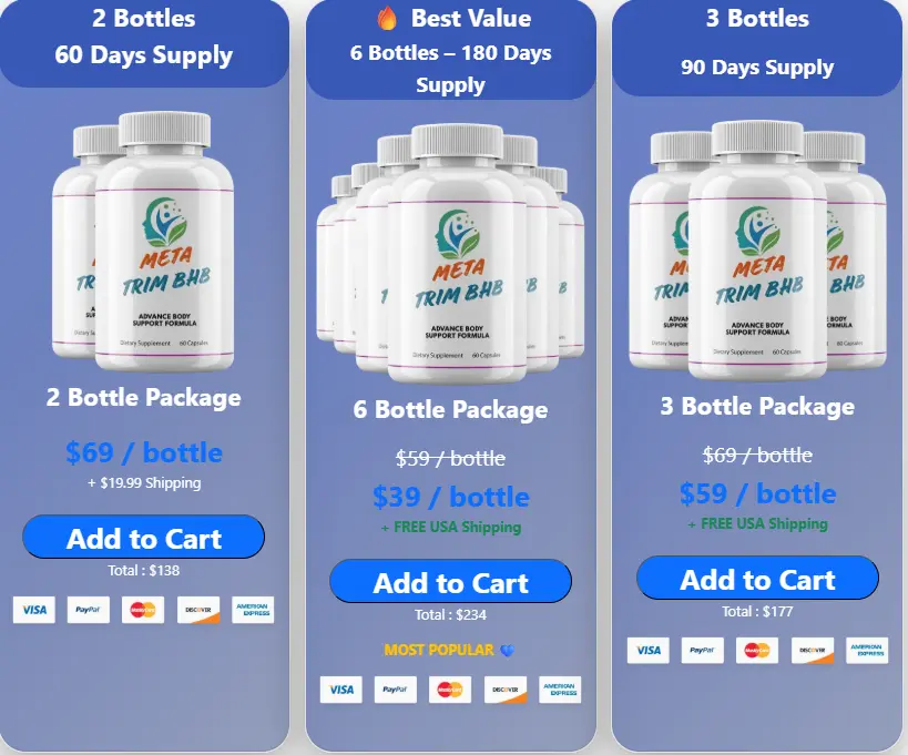 MetaTrim 6 bottles